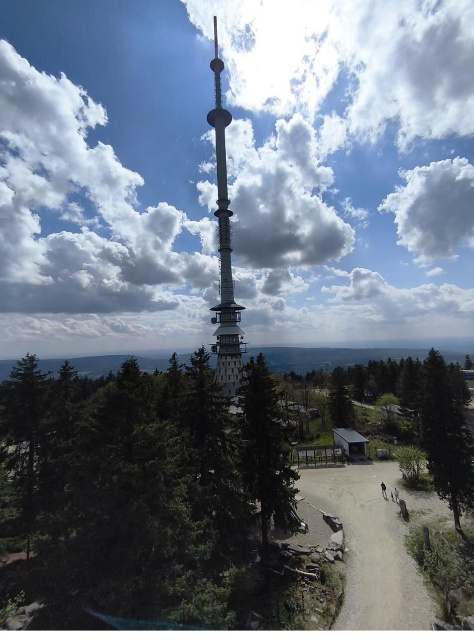 Blick auf den Ochsenkopf im Fichtelgebirge